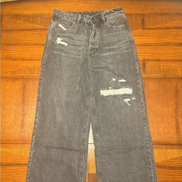 Baggy flared black jeans, Diesel inspired - Picture 2 of 7